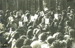 3rd Festival of Jewish Song, Sukkot, 1980. Another part of the clearing.