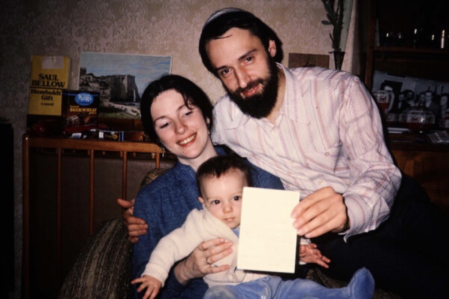 חולמיאנסקי עם משפחתו והיתר העלייה לארץ, 1987